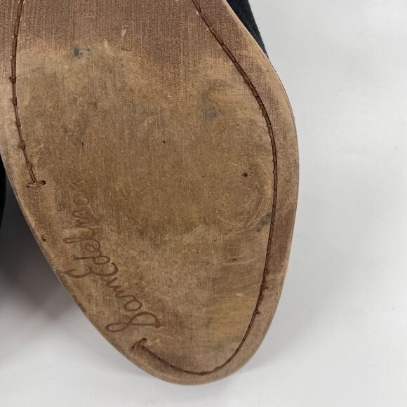 Sam Edelman Petty Womens Ankle Boot Black Suede Leather Side Zip Block Heel Sz 9 - Picture 8 of 11